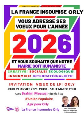 Vœux de la France Insoumise d'Orly - 2026